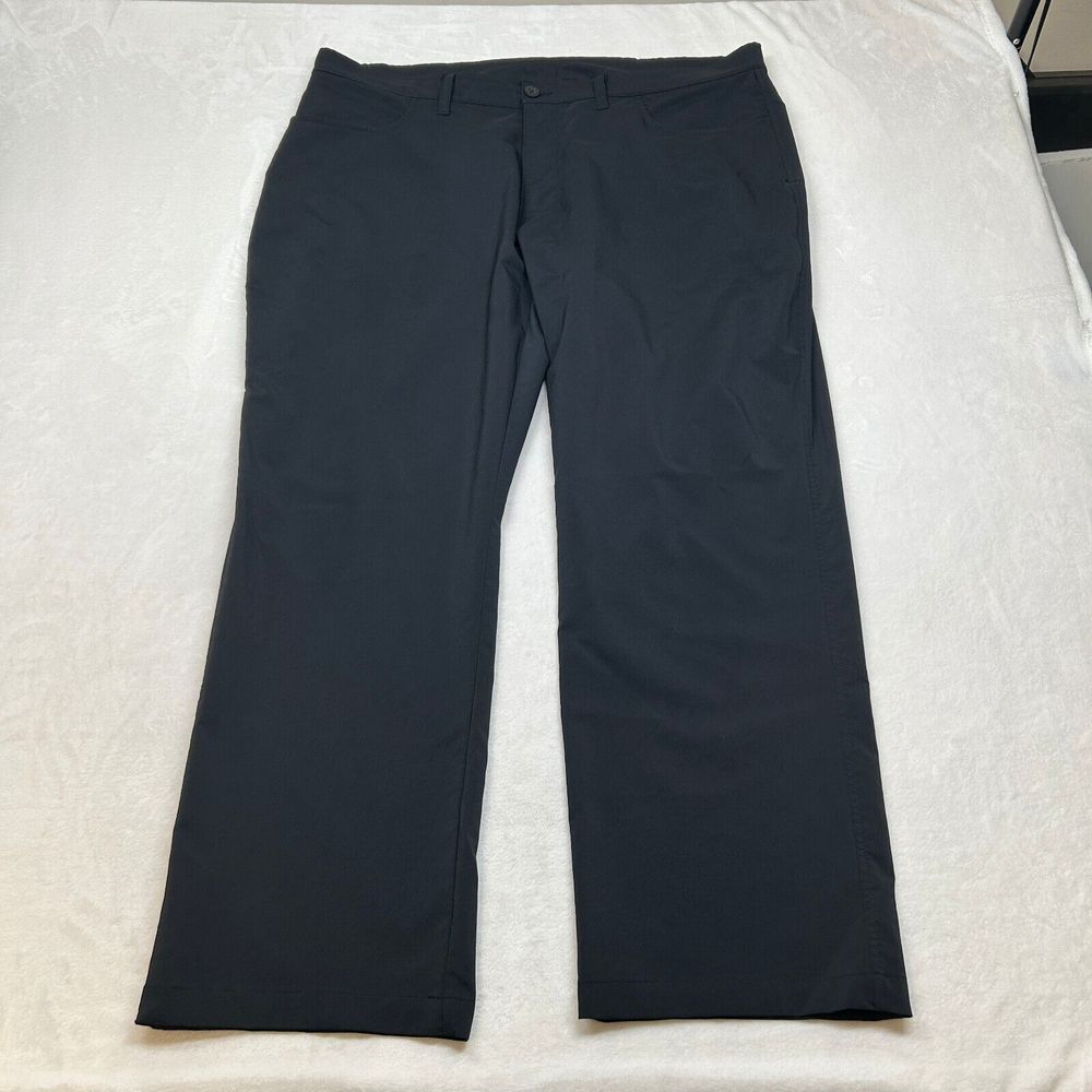 Under Armour Golf‎ Performance Pants Mens 40x32 Black Loose Fit - Picture 2 of 8